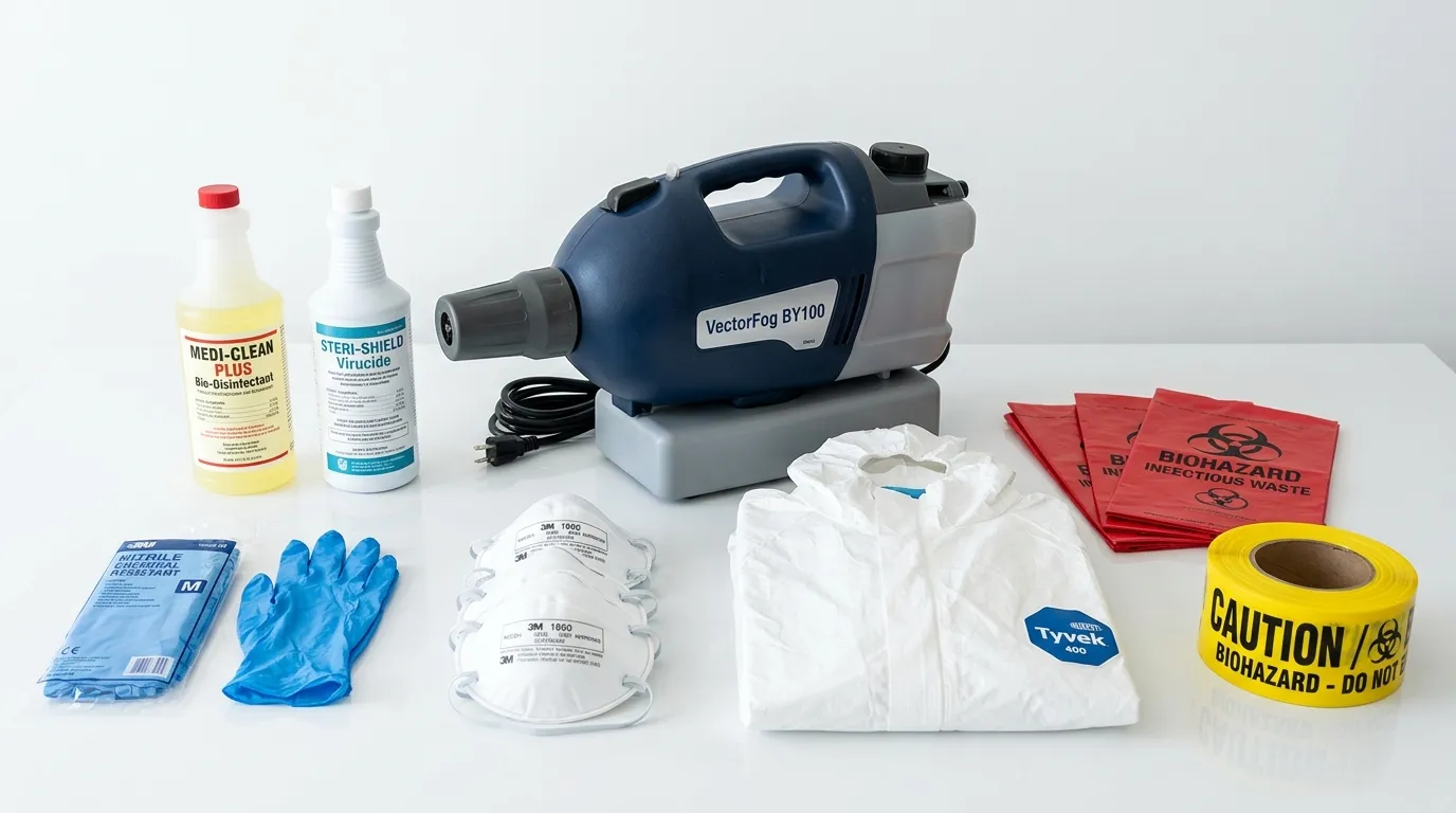 Professional biohazard remediation crew working in Thurmont