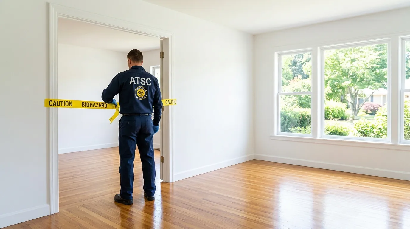 Certified biohazard cleanup crew performing Crime Scene Cleanup in Thurmont